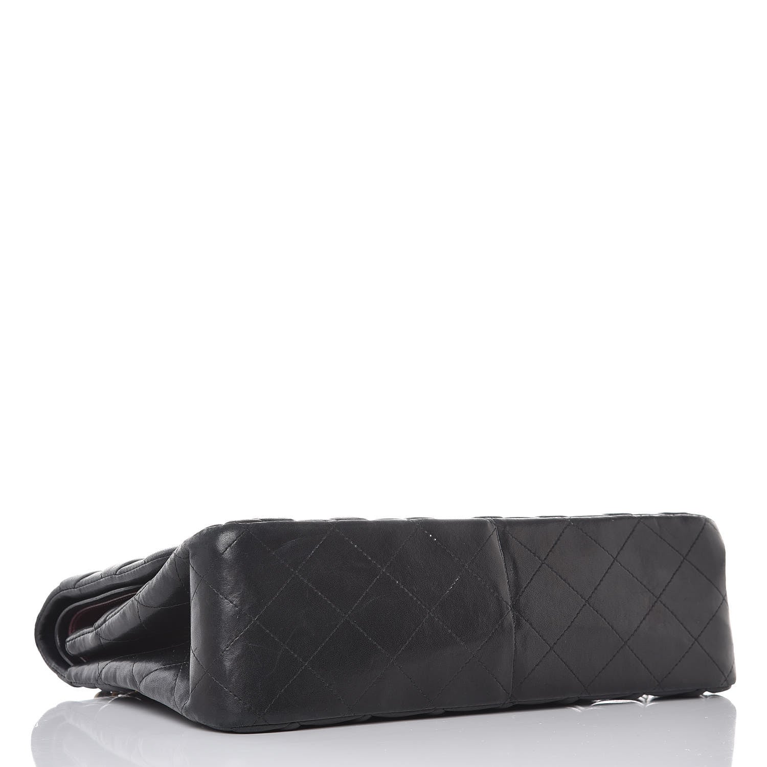 Chanel Lambskin Quilted Jumbo Double Flap Black 3 of 21