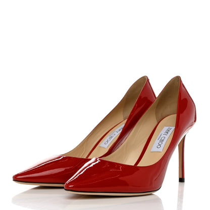 Jimmy Choo Patent Romy 85 Pumps 41 Red 3 of 10