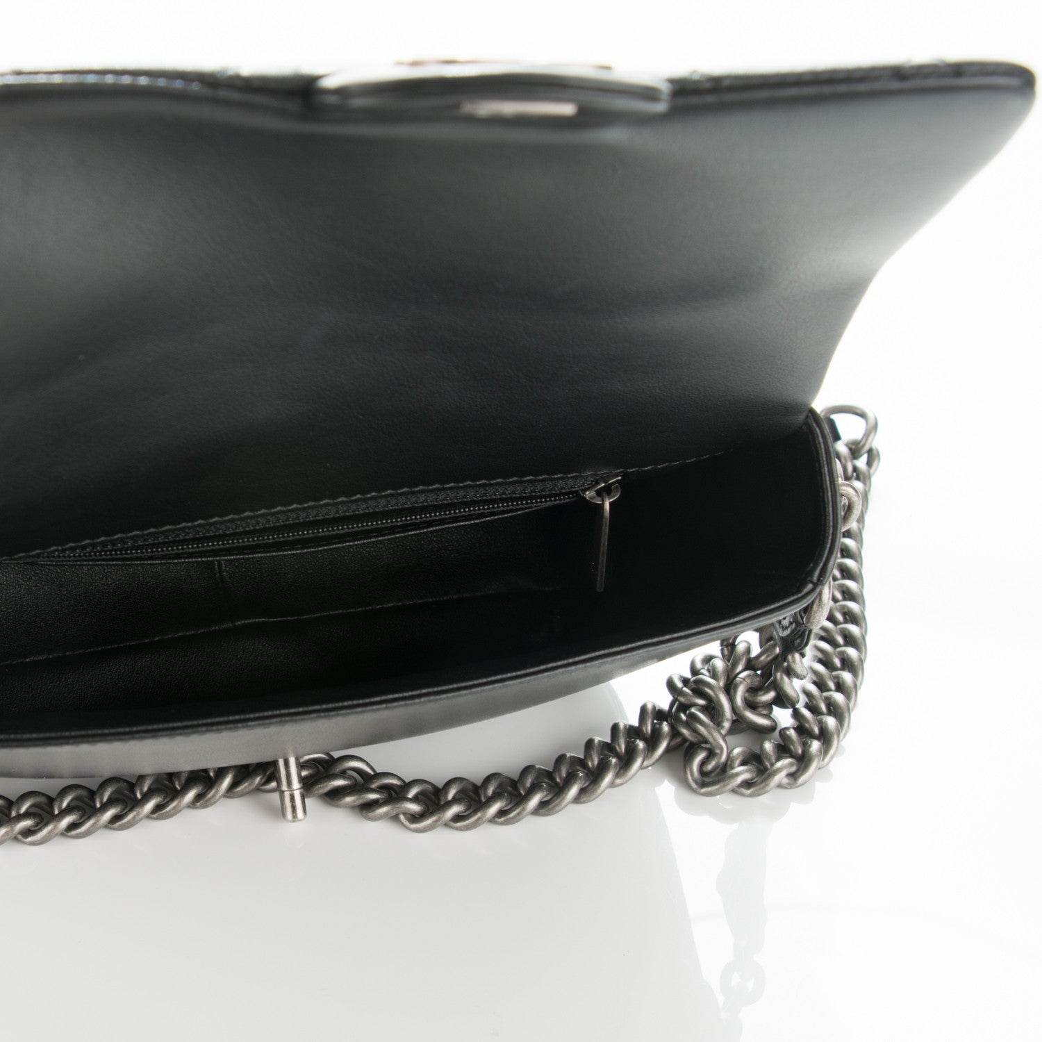 Chanel Calfskin Quilted Medium Rock My Shoulder Flap Black 8 of 10