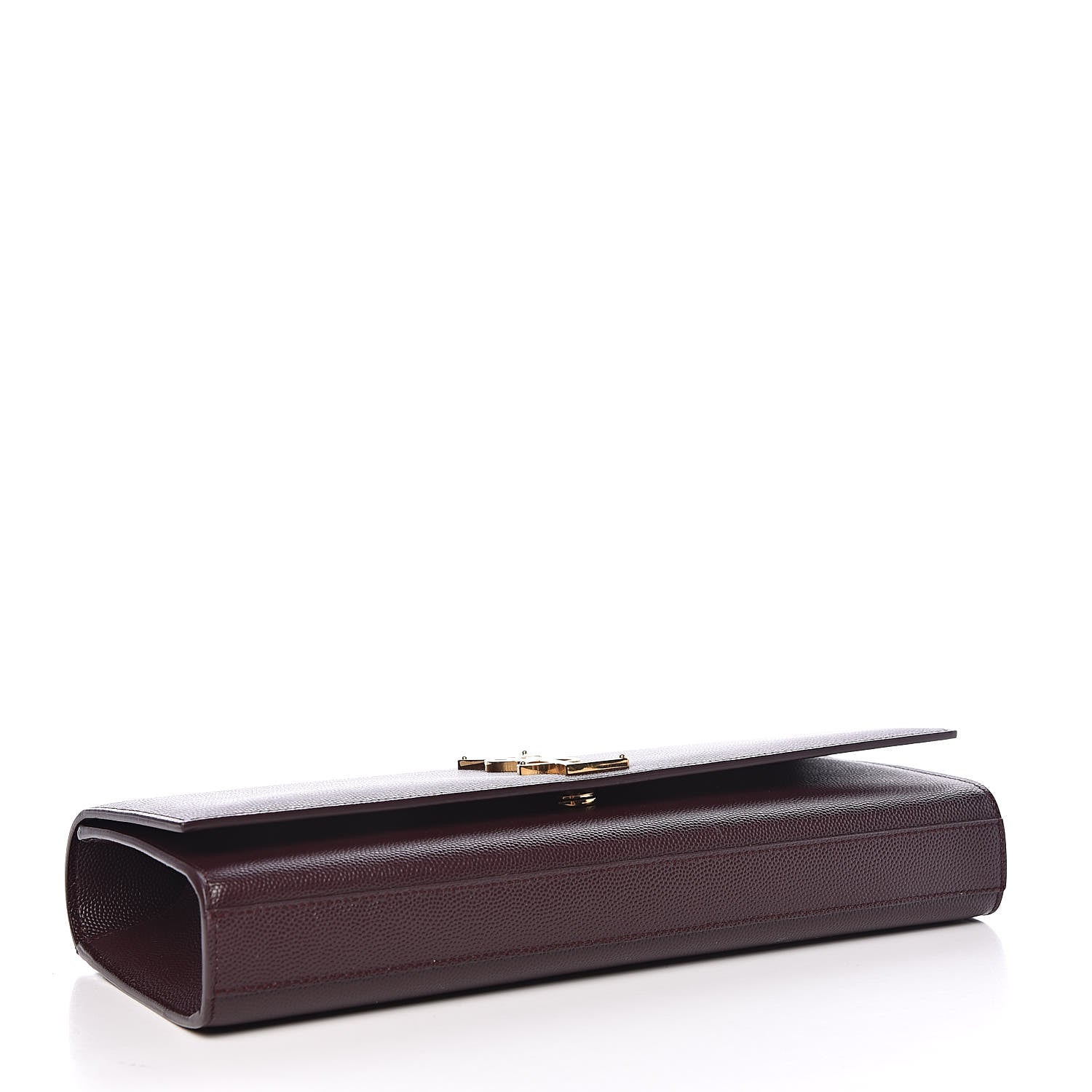 Saint Laurent Grain De Poudre Classic Monogram Cassandre Clutch Amaranto 4 of 8
