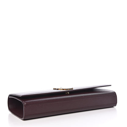 Saint Laurent Grain De Poudre Classic Monogram Cassandre Clutch Amaranto 4 of 8