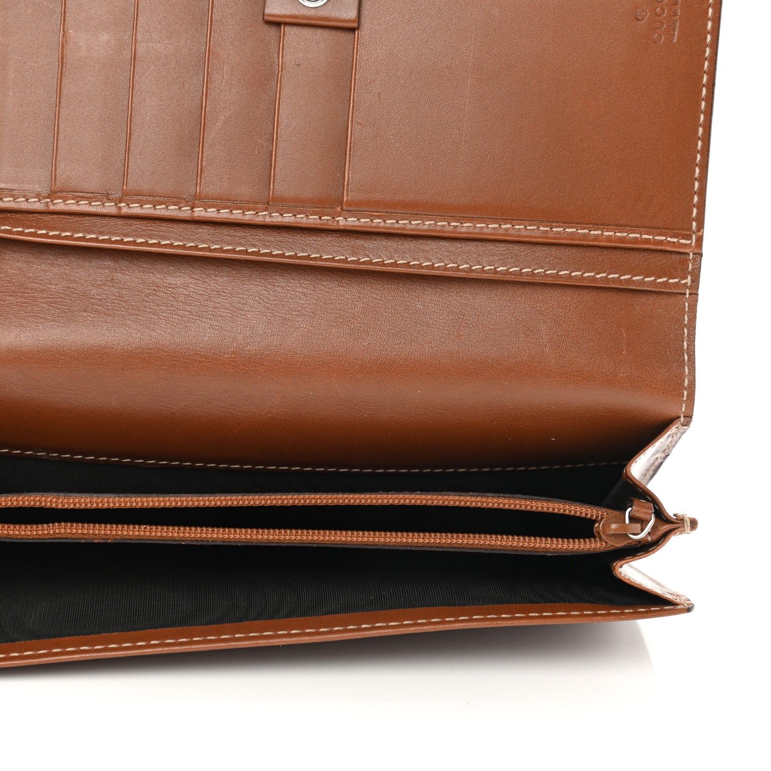 Gucci Guccissima Continental Flap Wallet Brown 6 of 12