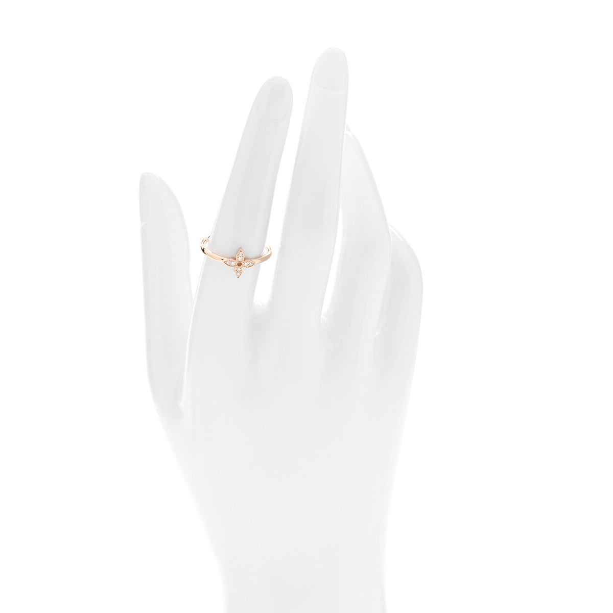 Louis Vuitton 18K Pink Gold Diamond Idylle Blossom Single Ring 53 6.5 2 of 5