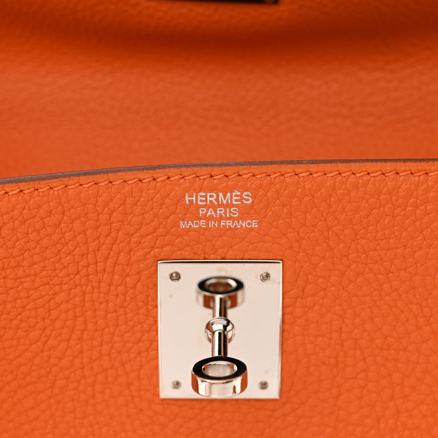Hermes Togo Kelly Retourne 28 Orange 6 of 12
