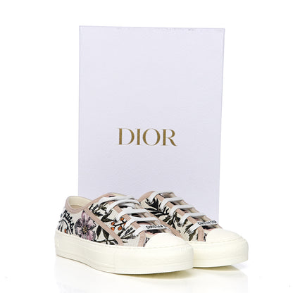 Christian Dior Canvas Rosa Mutabilis Embroidered Womens Walk'N'Dior Low Top Sneakers 36 Multicolor 9 of 9