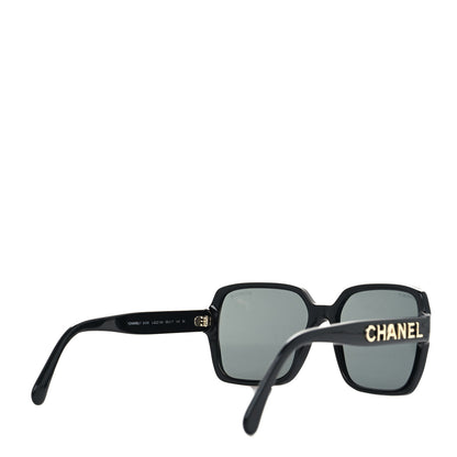 Chanel Acetate Square Sunglasses 5408 Black 4 of 9