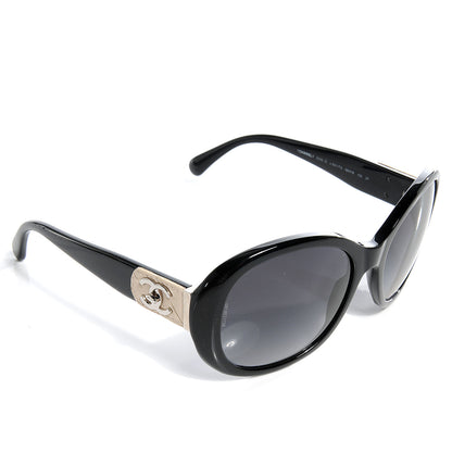 Chanel Acetate CC Turnlock Sunglasses 5235-Q Black Beige 3 of 6