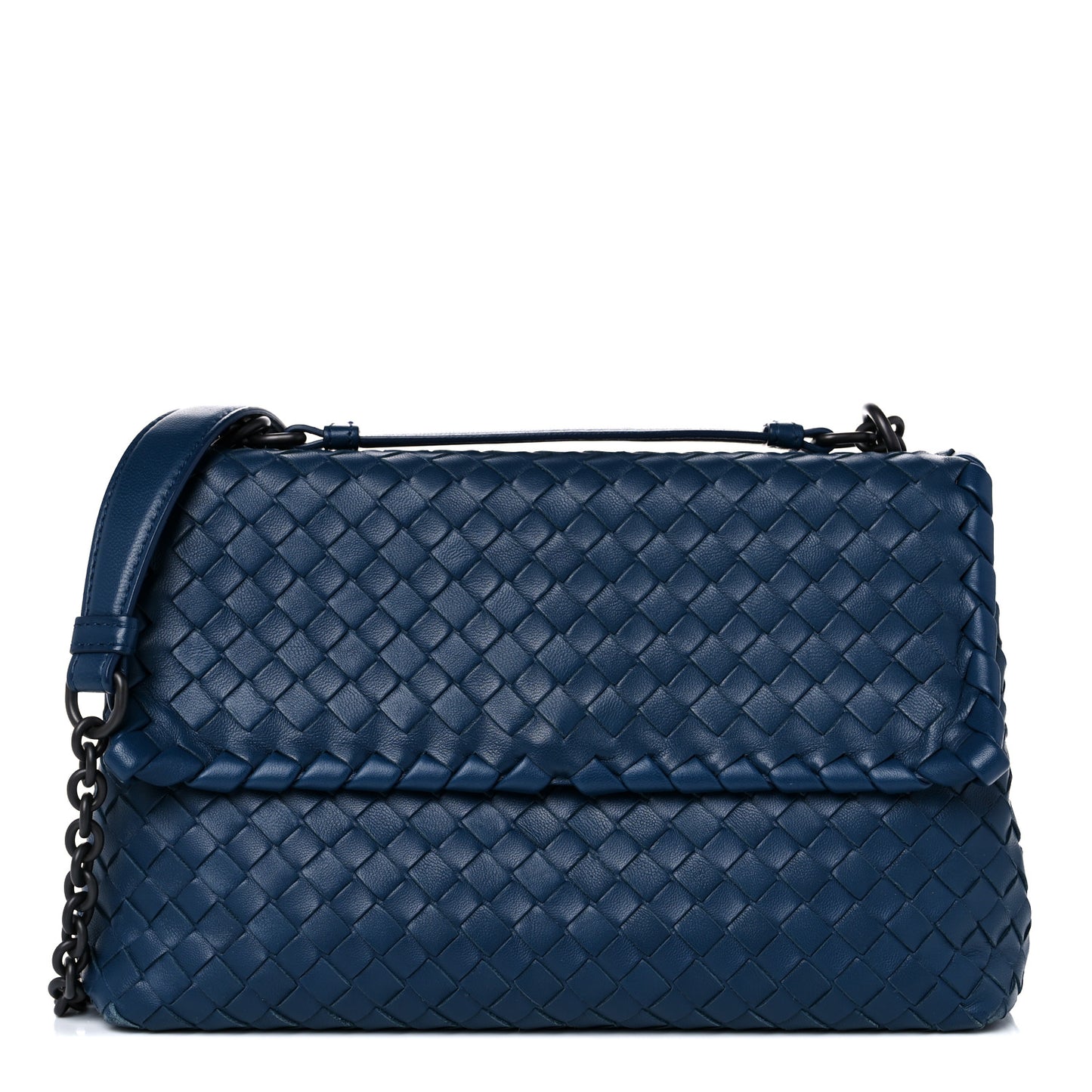 Nappa Intrecciato Small Olimpia Bag Denim