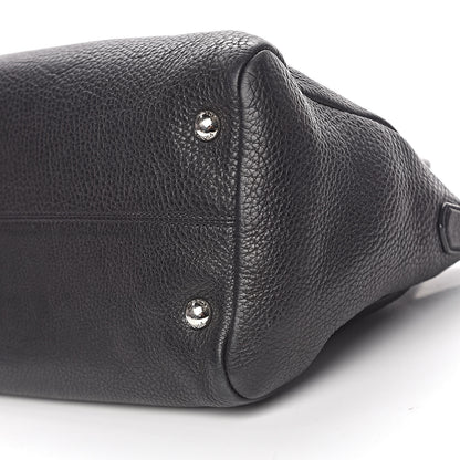 Prada Vitello Daino Shopping Satchel Black 9 of 13