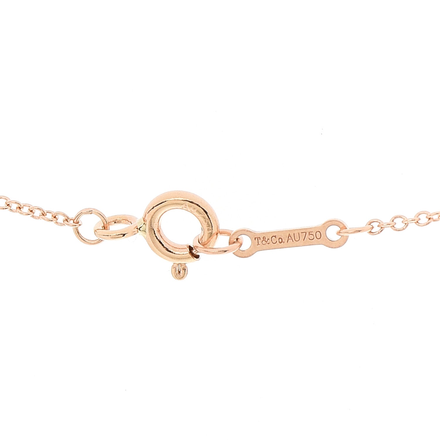 Tiffany 18K Rose Gold Diamond Paloma's Graffiti Arrow Pendant Necklace 5 of 7