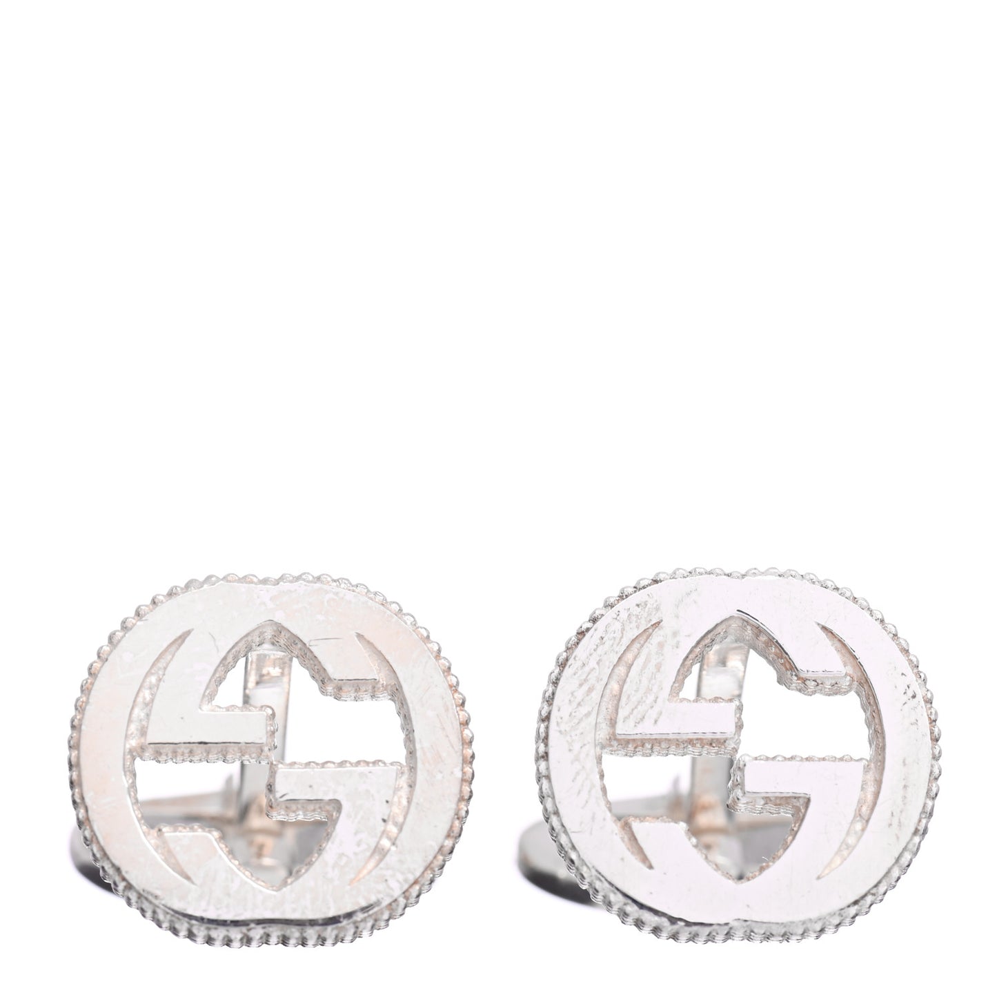 Sterling Silver Interlocking G Cufflinks