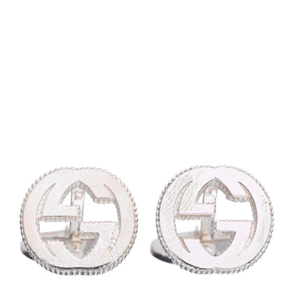 Gucci Sterling Silver Interlocking G Cufflinks 1 of 4