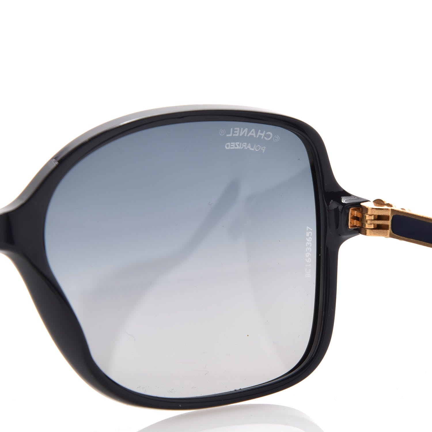 Chanel Acetate Polarized Bijou Square Sunglasses 5355 Black 8 of 9