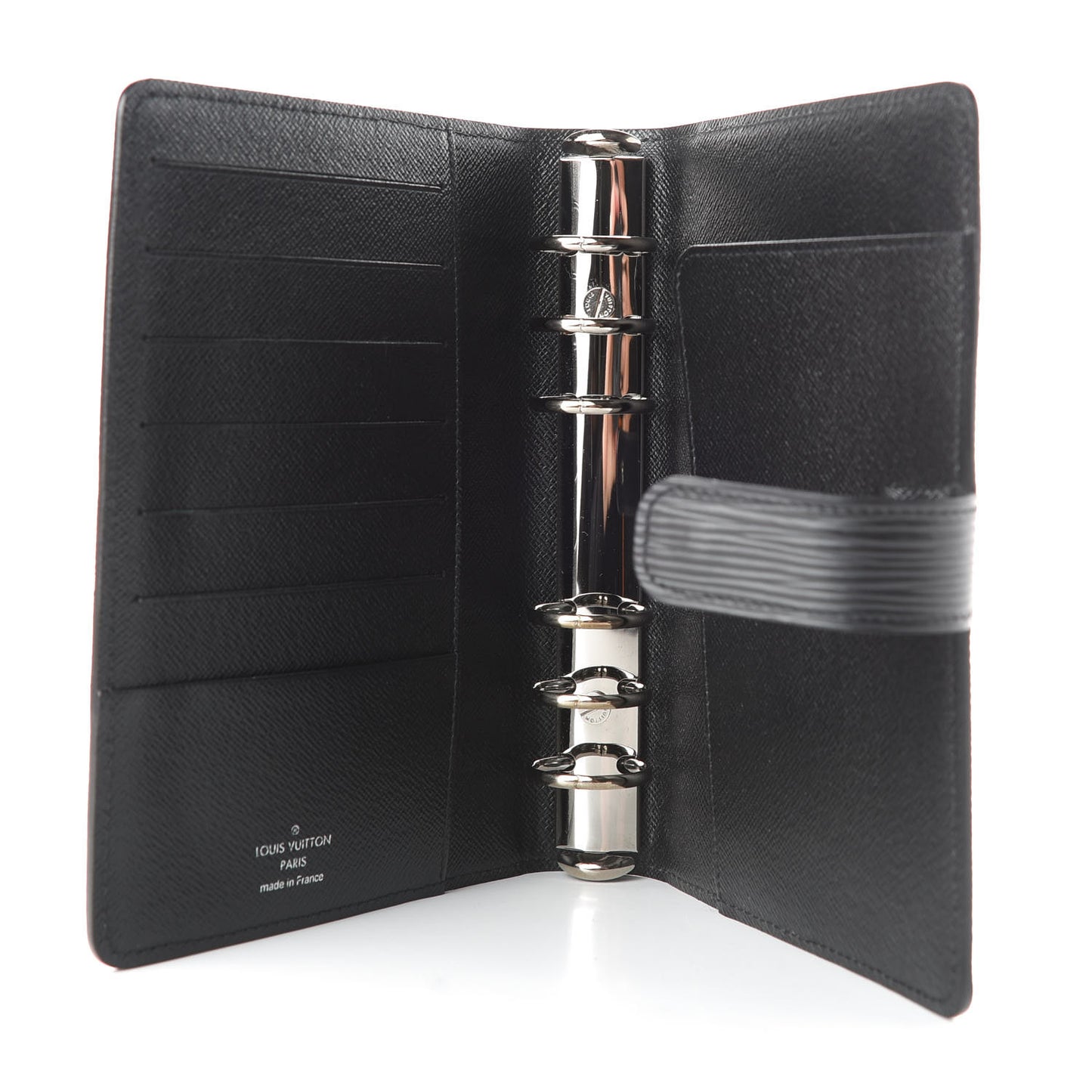 Epi Medium Ring Agenda Cover Black