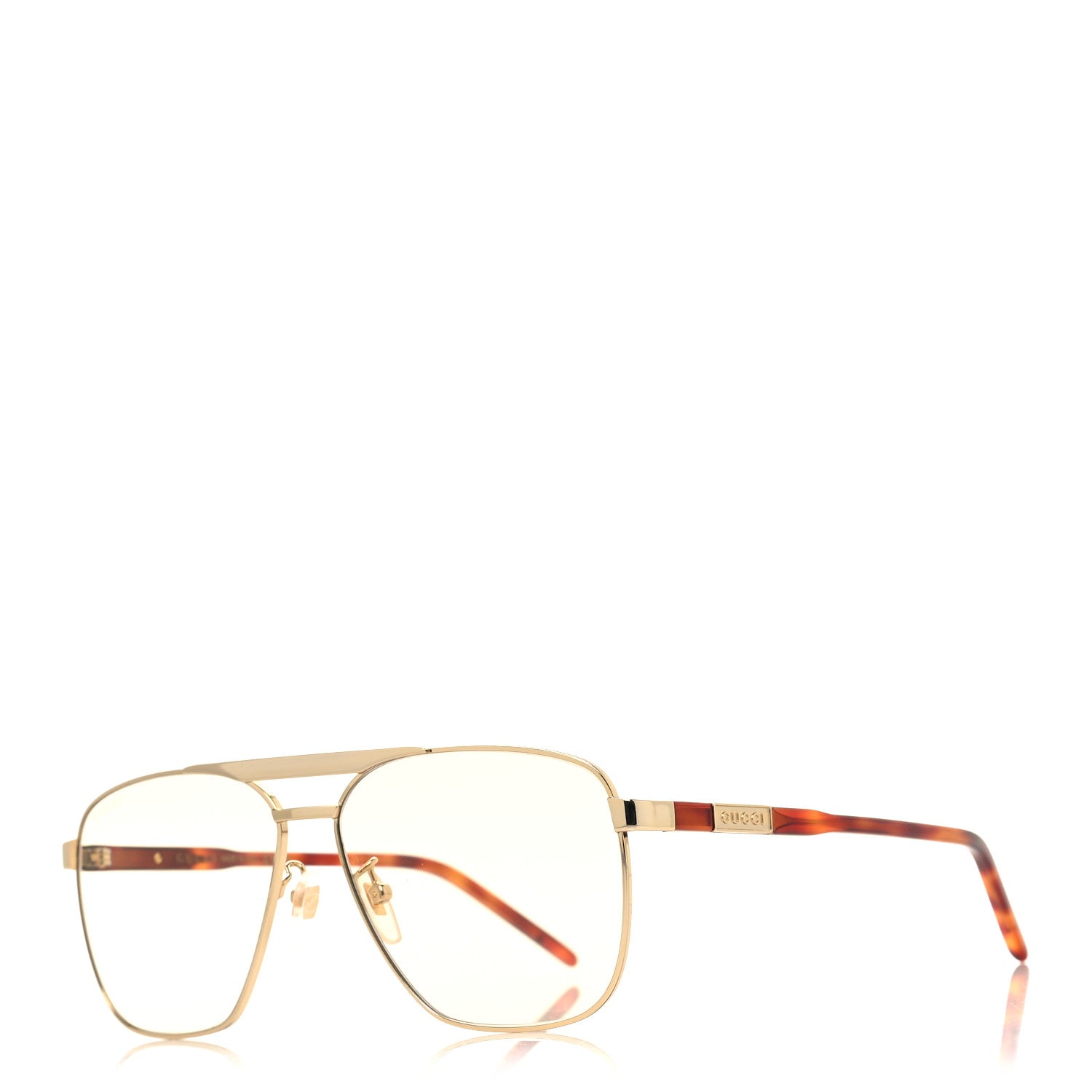 Gucci Aviator Sunglasses GG1164S Gold 1 of 8