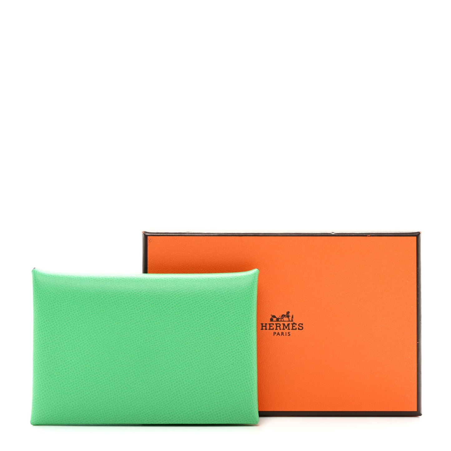 Madame Calfskin Calvi Card Case Menthe