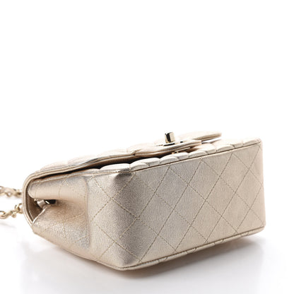 Chanel Metallic Lambskin Quilted Mini Square Flap Gold 3 of 9