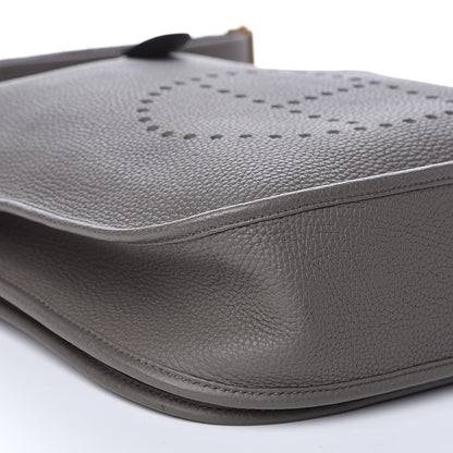 Hermes Taurillon Clemence Evelyne III GM Etain 8 of 10