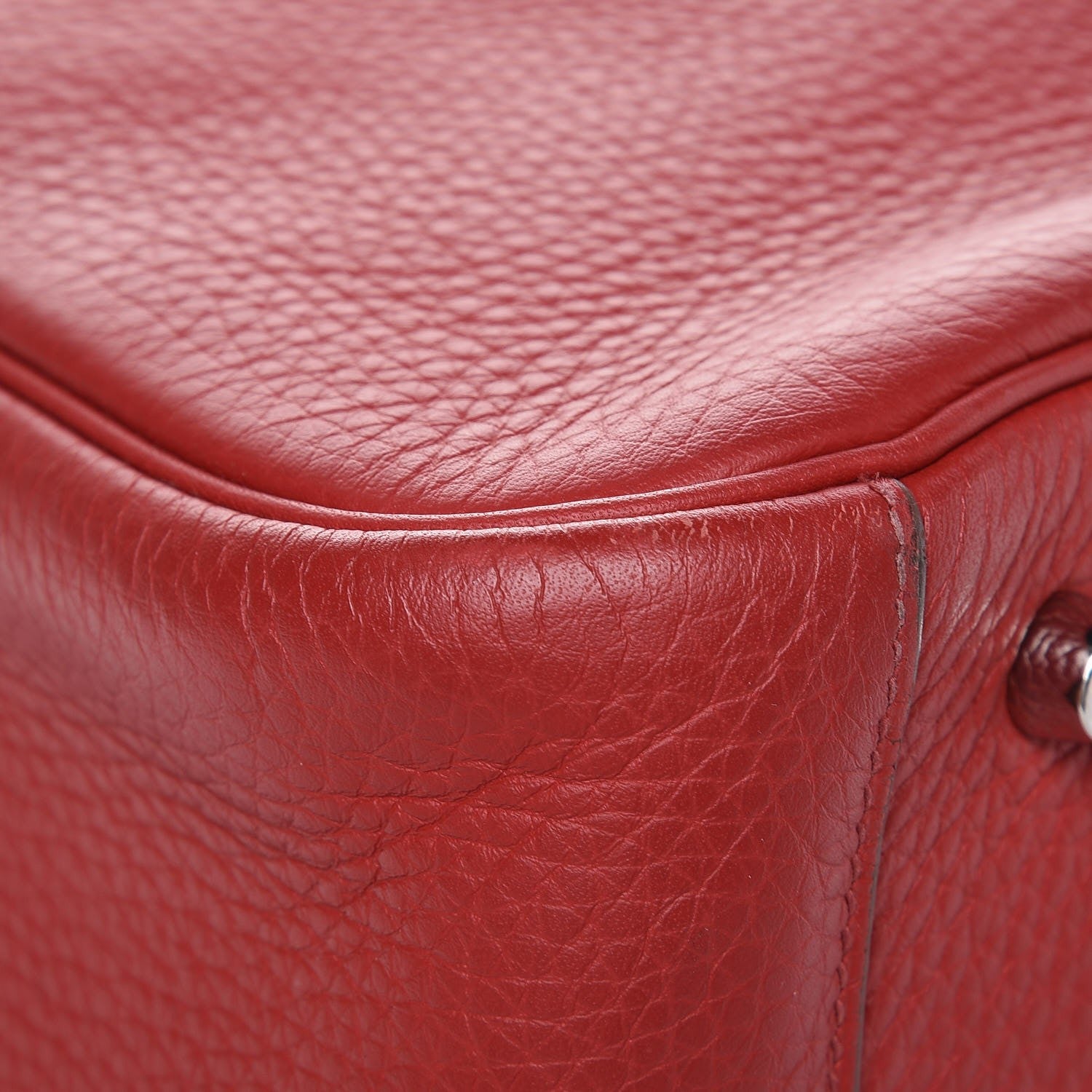 Hermes Taurillon Clemence Lindy 34 Rouge Garance 8 of 13