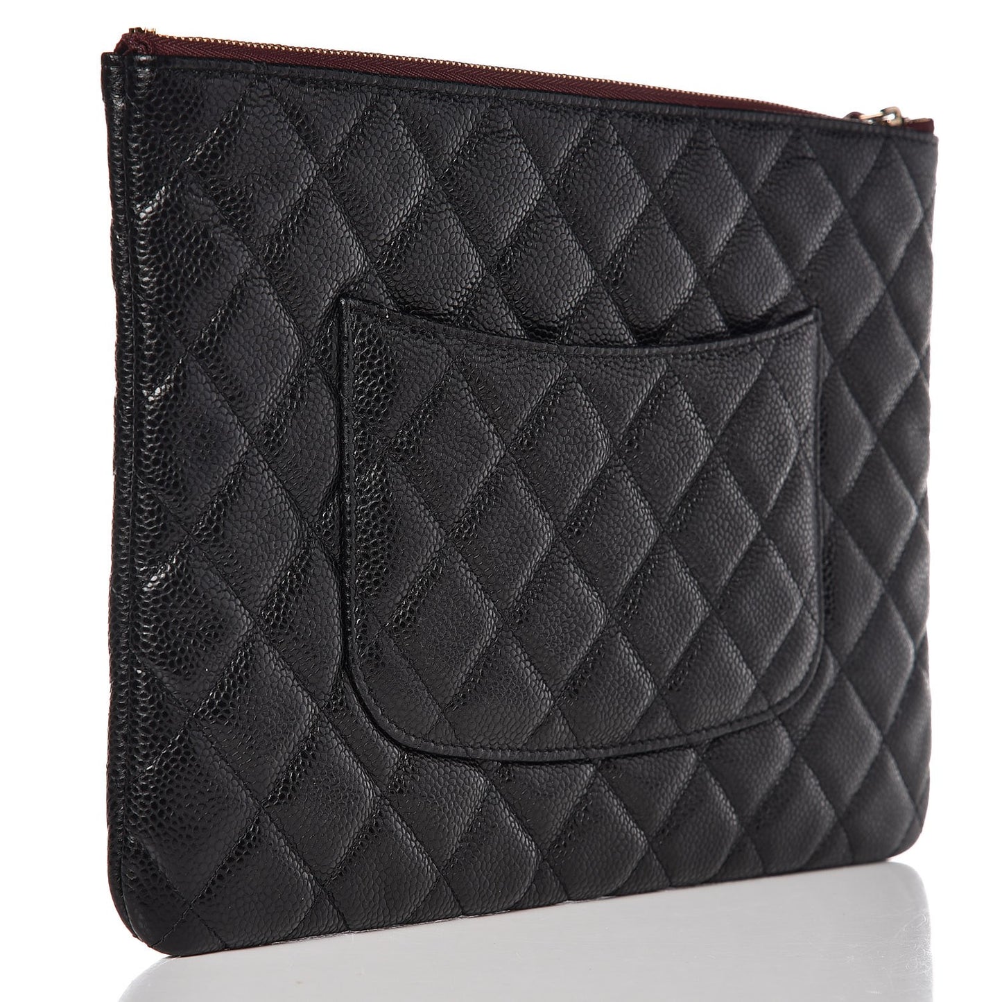 Caviar Quilted Medium Cosmetic Case Black