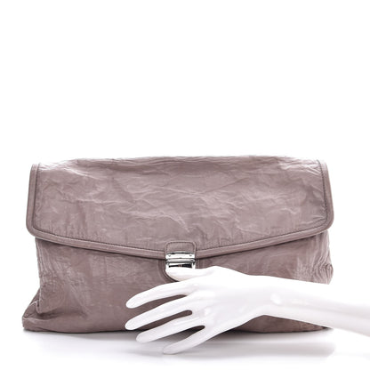 Prada Nappa Oversized Clutch Marmo 2 of 10