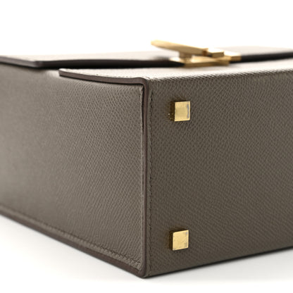 Hermes Epsom Cinhetic Boxy Top Handle Bag Etain 9 of 11
