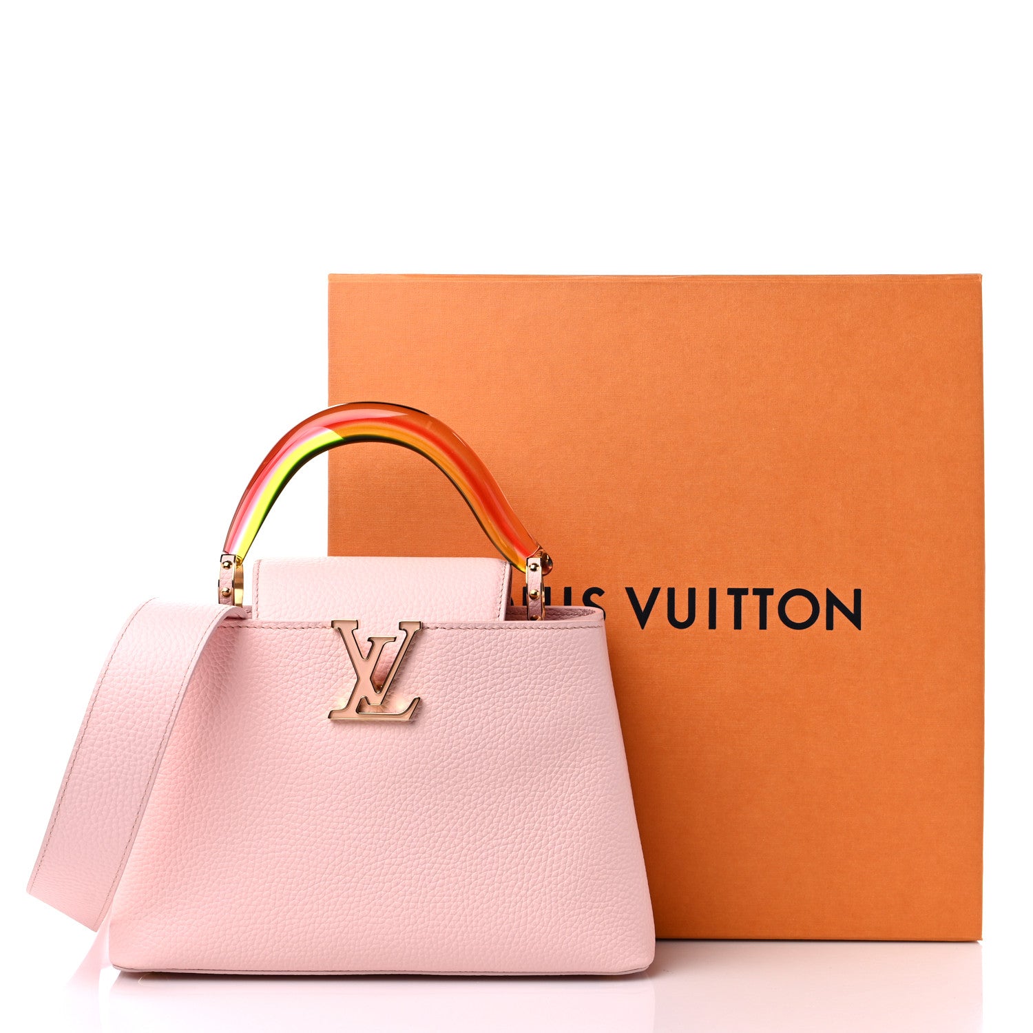 Louis Vuitton Taurillon Resin Murano Capucines BB Rose Jasmin 9 of 9