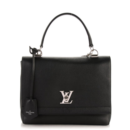 Louis Vuitton Soft Calfskin Lockme II Top Handle Black 1 of 8