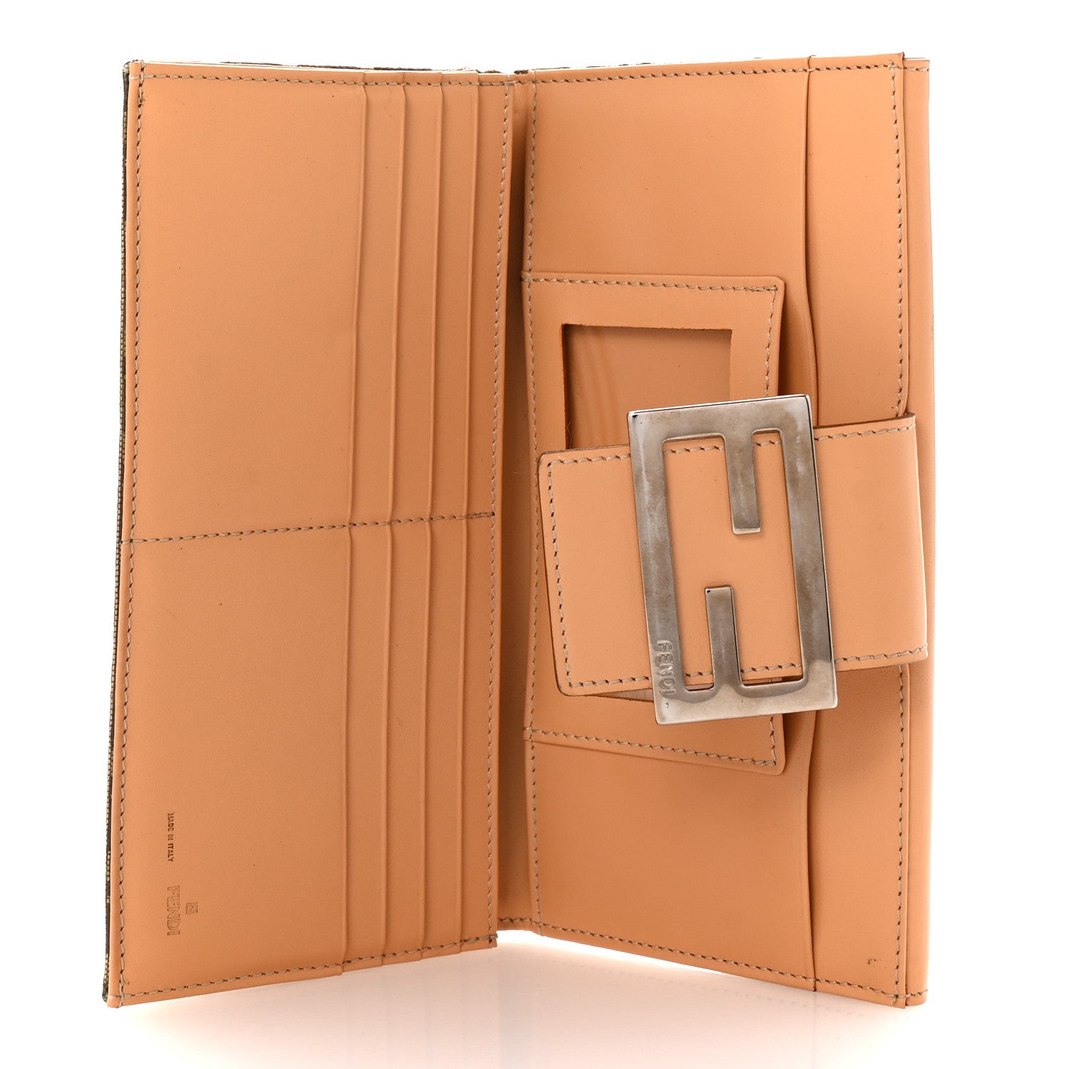 Fendi Zucchino Forever Continental Wallet Toro Natural 5 of 8