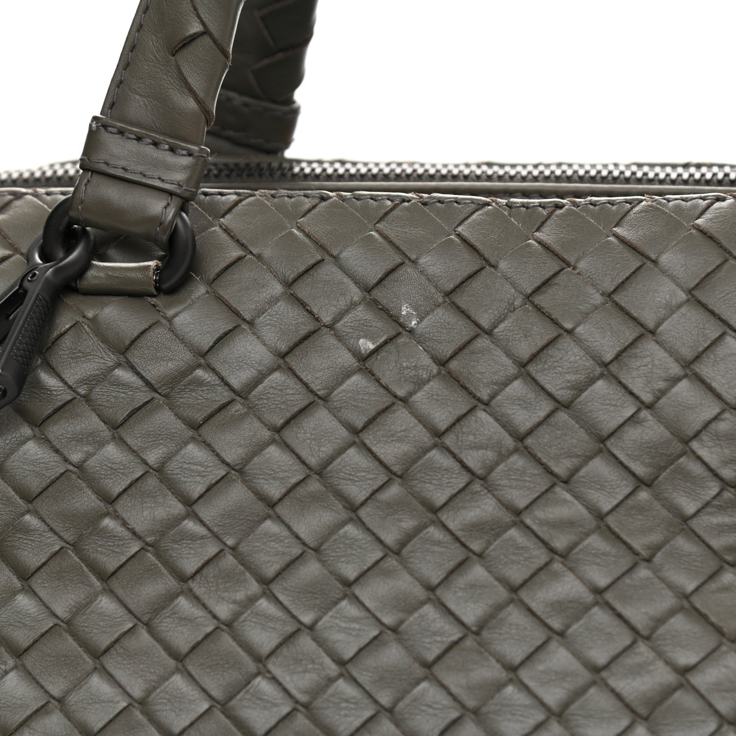 Bottega Veneta Calfskin Intrecciato Large Leggero Tote Kaki Fondente 13 of 14