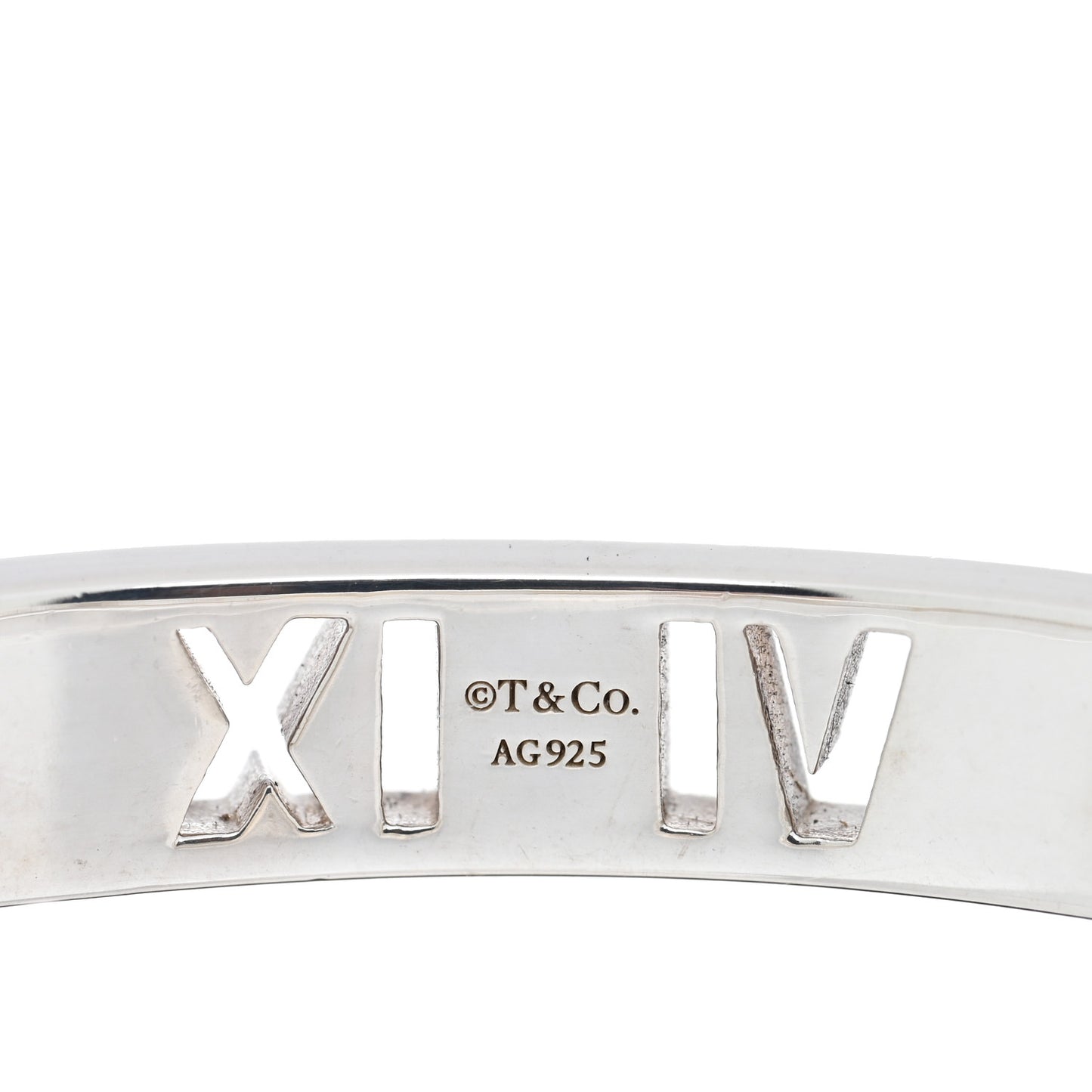 Sterling Silver Atlas Pierced Hinged Bangle Bracelet