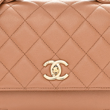 Chanel Caviar Quilted Medium Business Affinity Flap Brown 9 of 12