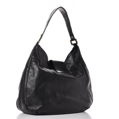 Gucci Guccissima Large New Ladies Web Hobo Black 3 of 20