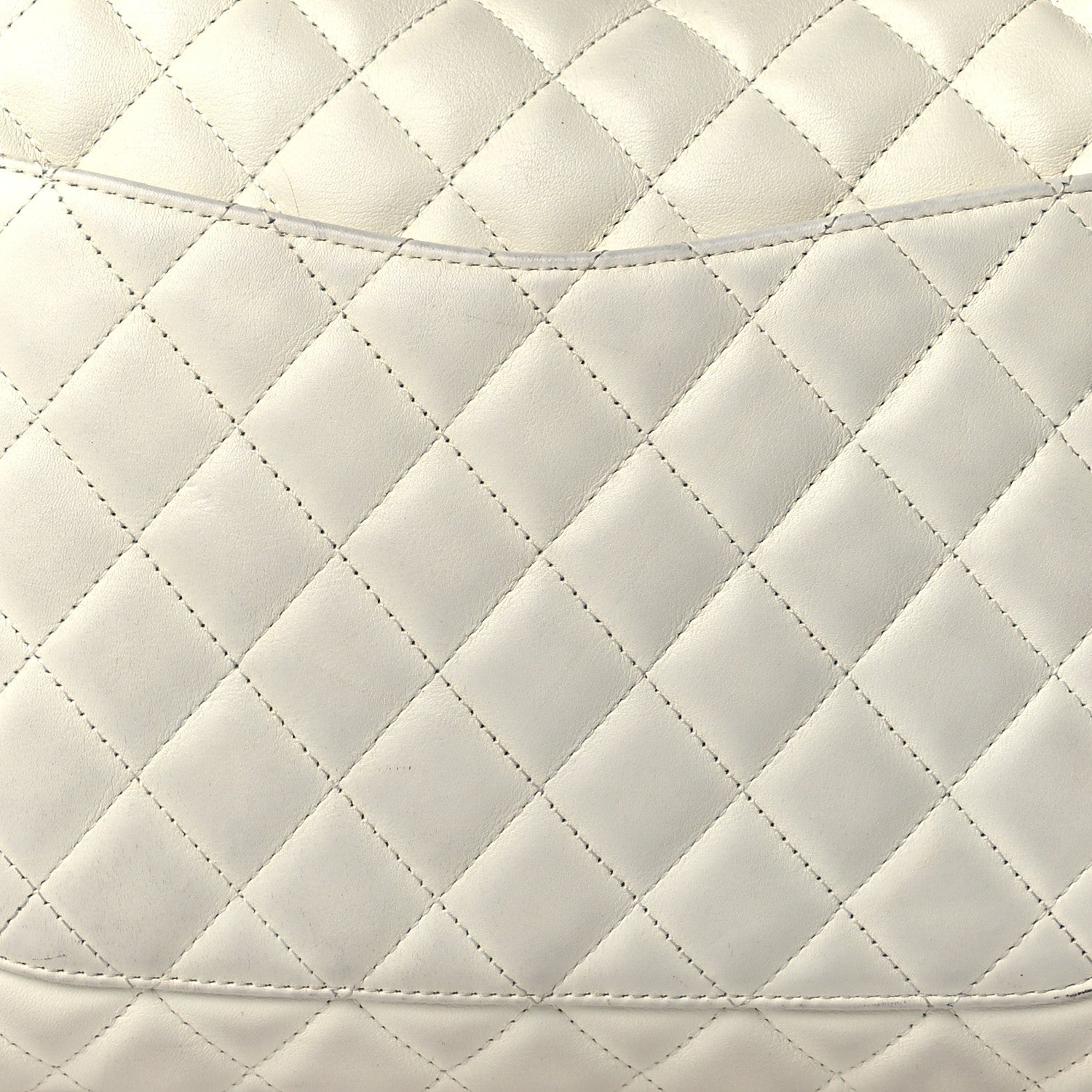 Chanel Calfskin Quilted Large Cambon Multipocket Reporter White 20 of 22