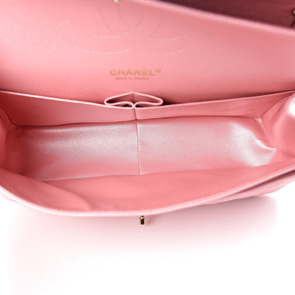 Chanel Iridescent Caviar Quilted Jumbo Double Flap Rose Pink 5 of 11