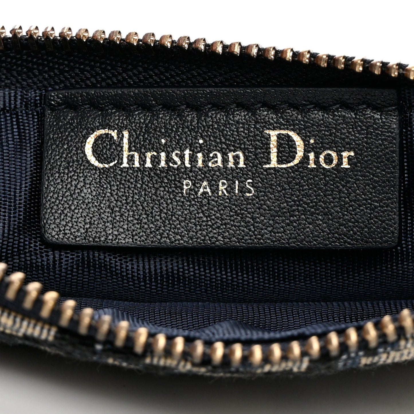 Oblique Saddle Chain Long Wallet Blue