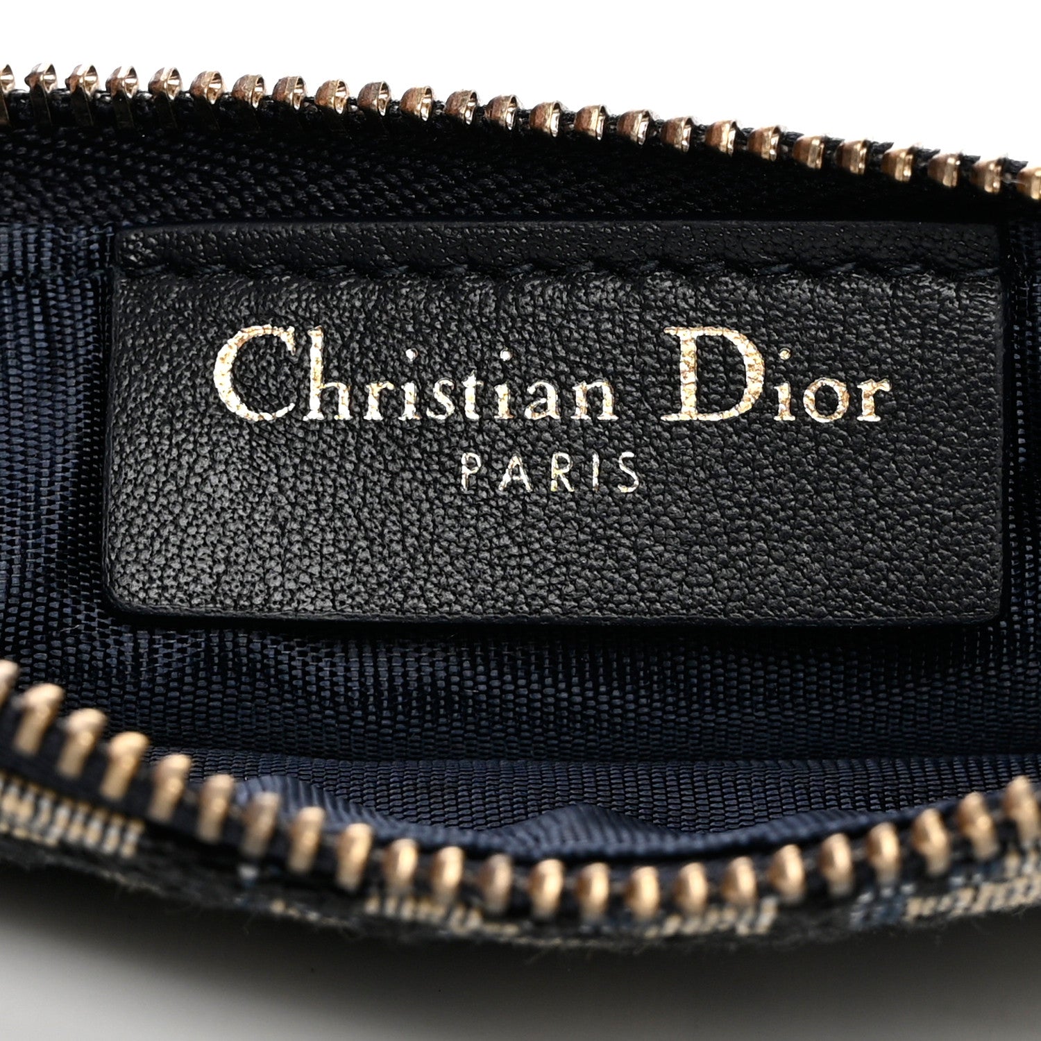 Christian Dior Oblique Saddle Chain Long Wallet Blue 7 of 12