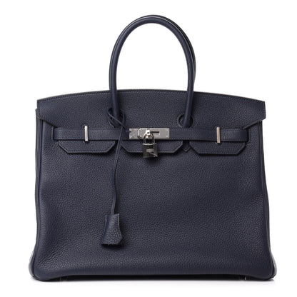 Hermes Togo Birkin 35 Bleu Nuit 1 of 11