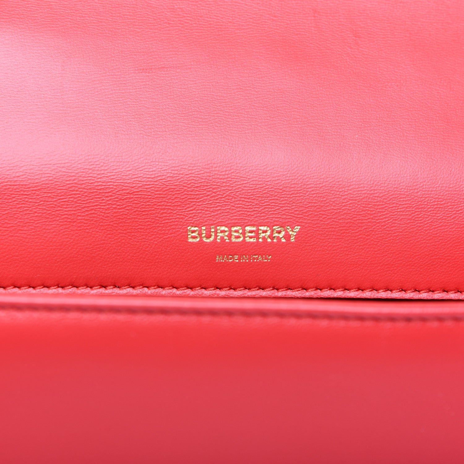 Burberry Grainy Calfskin Quilted Lola TB Bag Navy Blue Red 8 of 14