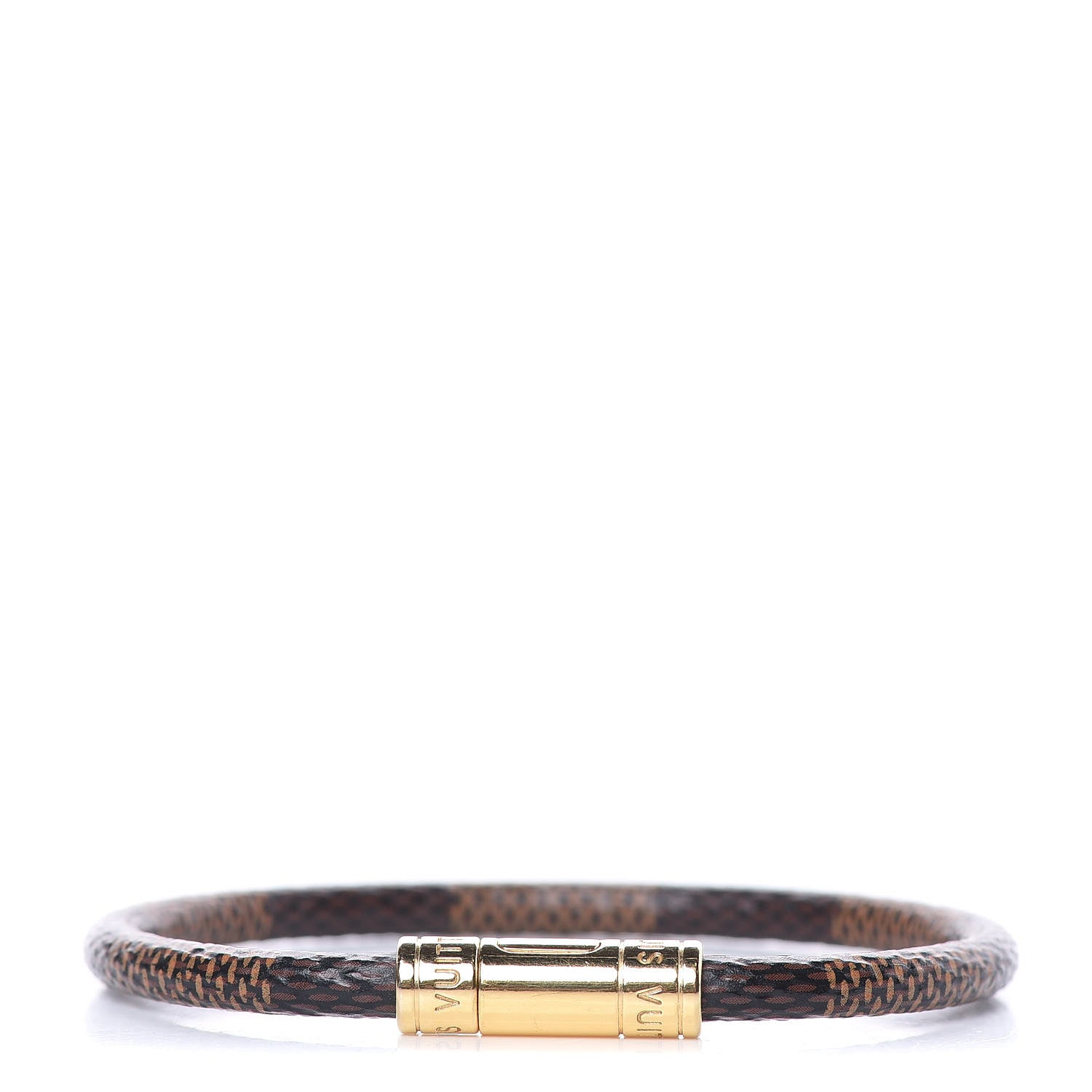 Louis Vuitton Damier Ebene Keep It Bracelet 19 1 of 4