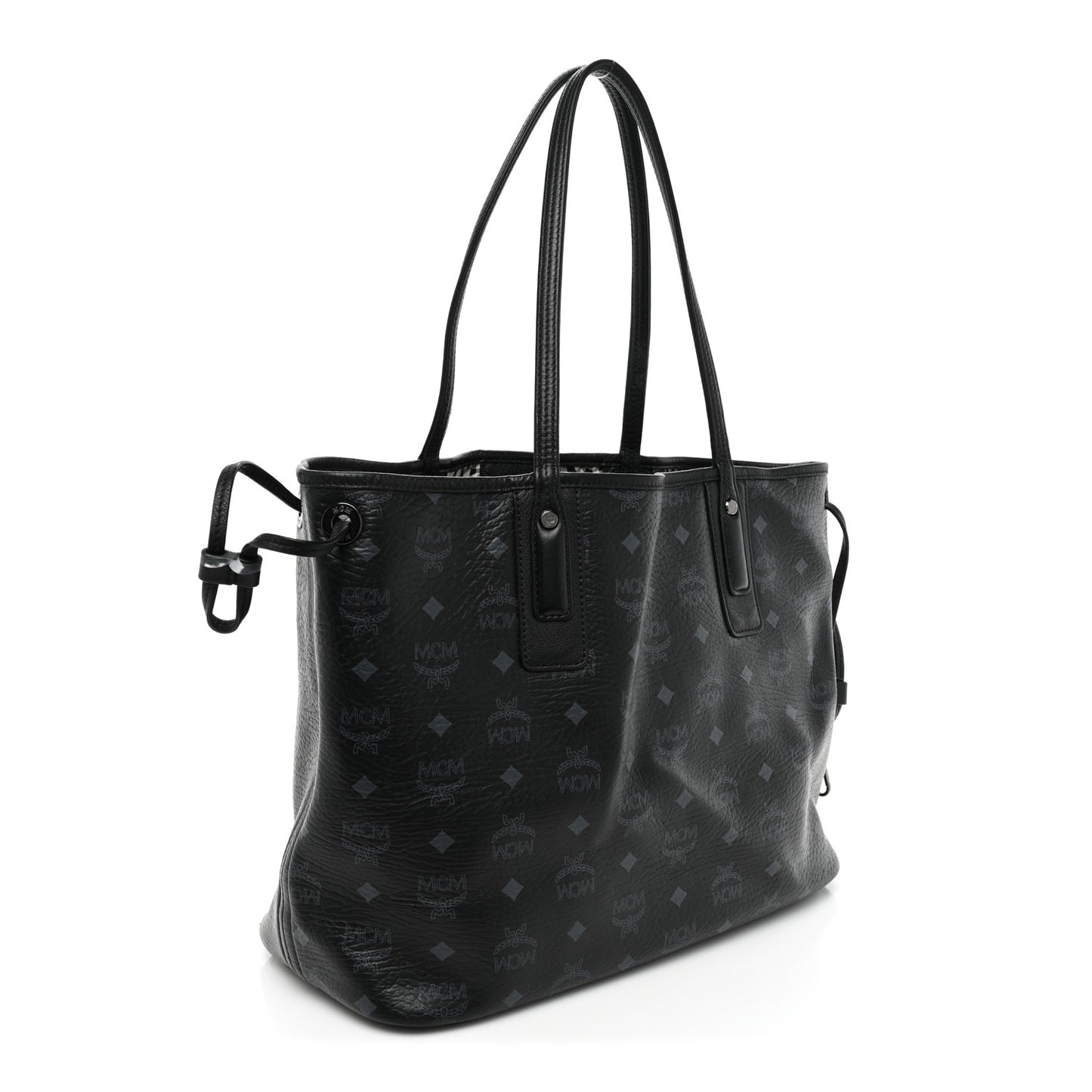 Visetos Medium Liz Reversible Shopper Tote Black