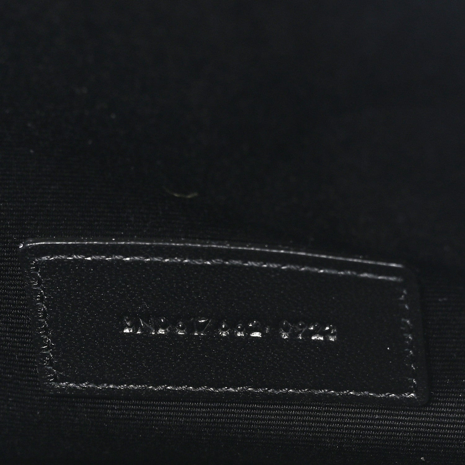 Saint Laurent Grain De Poudre Matelasse Chevron Monogram Envelope Clutch Black 7 of 8