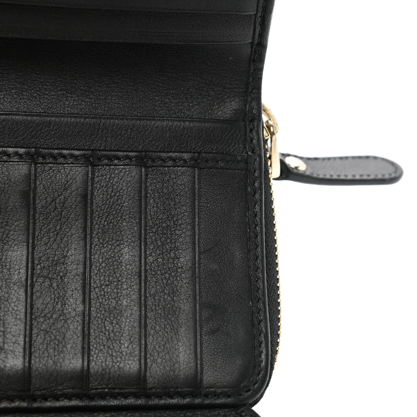 Soft Microguccissima Continental Zip Wallet Black