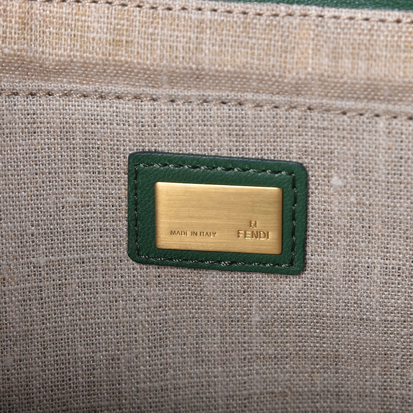 Nappa Flap Bag Green