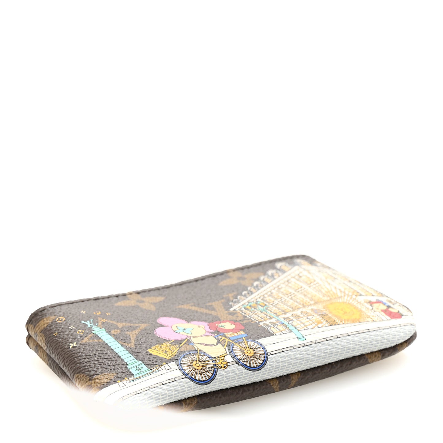 Monogram 2022 Christmas Animation Paris Key Pouch Pink