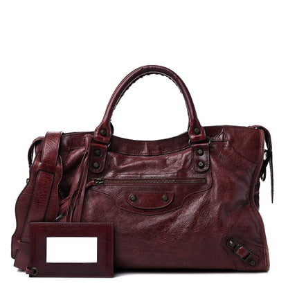Balenciaga Agneau Classic Hardware City Dark Wine 1 of 21