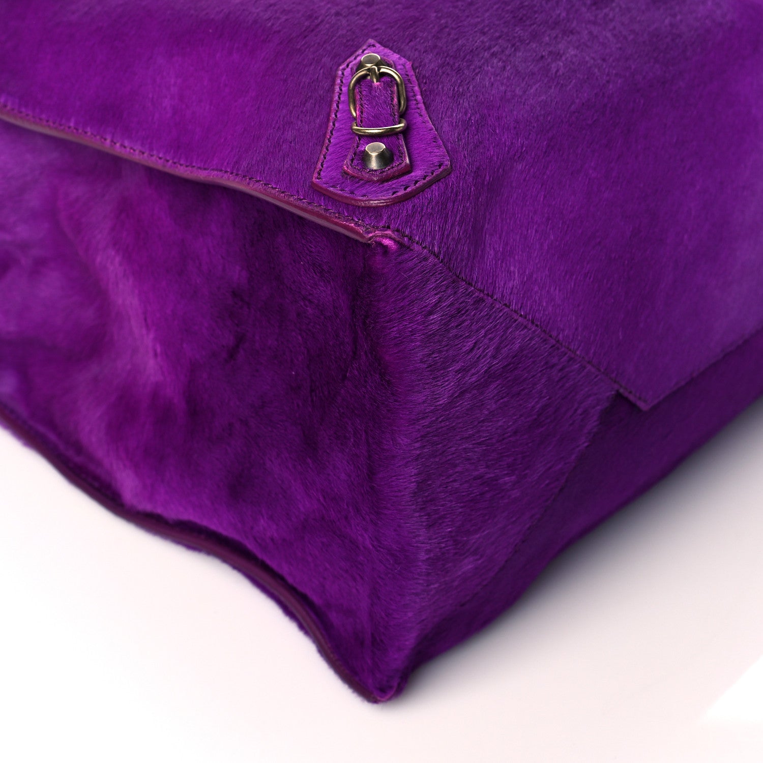 Balenciaga Ponyhair A4 Zip Around Tote Purple 4 of 13