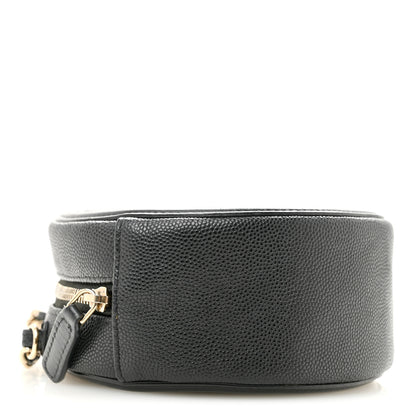 Chanel Caviar Quilted Round Filigree Crossbody Black 9 of 13