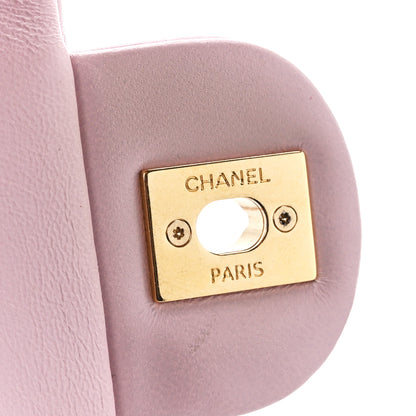 Chanel Lambskin Quilted Small Chain Top Handle Flap Rose Clair 7 of 11
