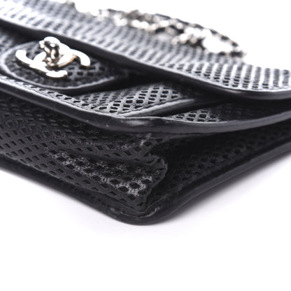 Chanel Metallic Perforated Calfskin Small Up In The Air Flap Black 18 of 18